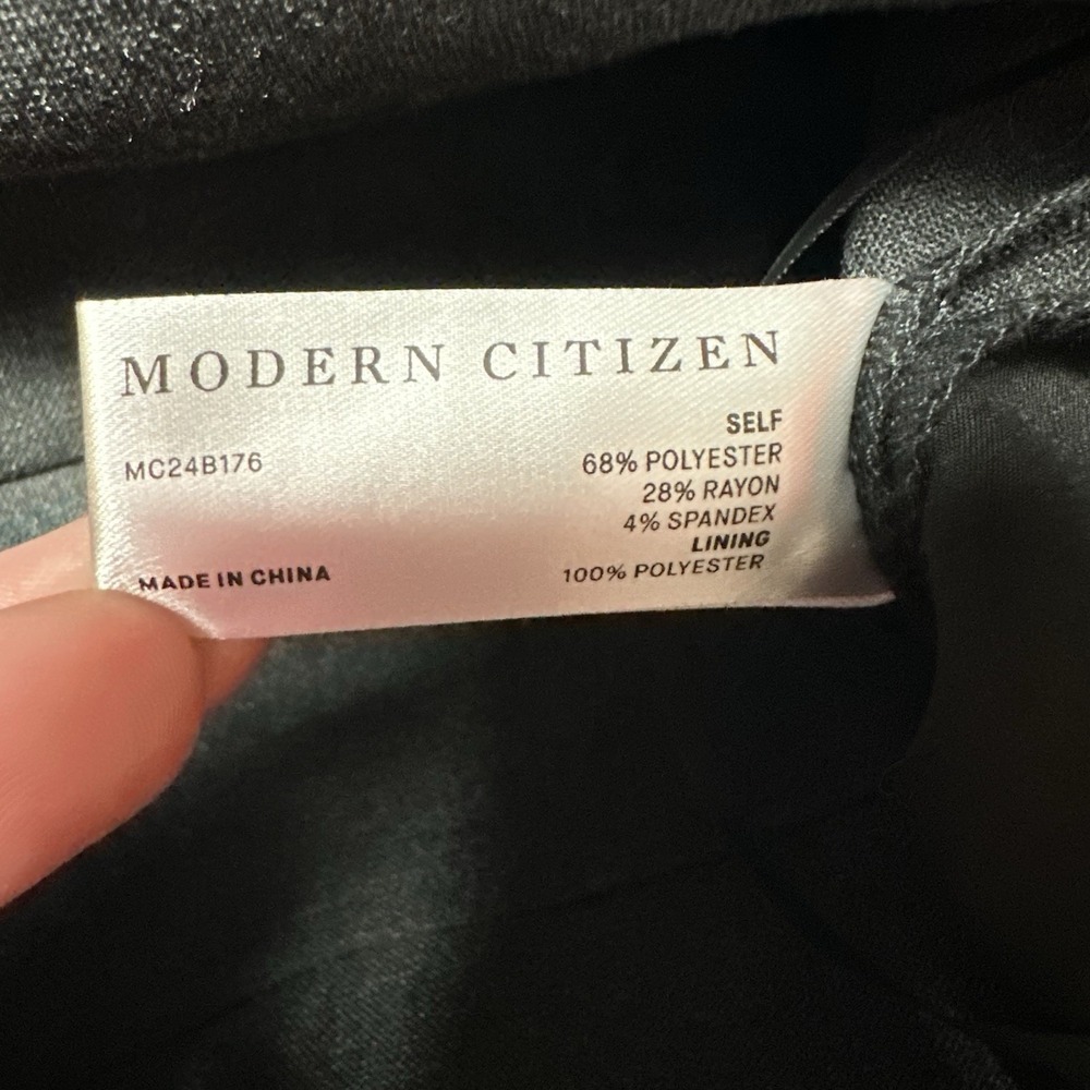 Modern Citizen Linda Tailored Utility Pant Grey Cargo Pockets Wide Leg Petite S - Picture 6 of 9